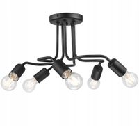 PLAFON LAMPA SUFITOWA LAMKUR CHARLIE 38827 CZARNY