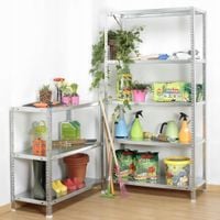 Regał magazynowy metalowy 180 x 90 x 40 cm max 60 kg na półkę