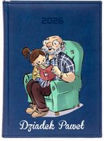 KALENDARZ A5 2026 DZIENNY terminarz NADRUK na dzień dziadka prezent imię