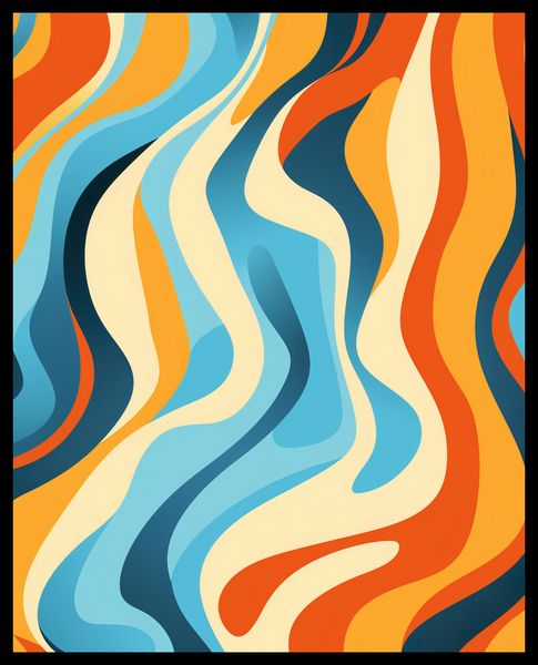 Plakat 40x50cm Tańczące Fale zdjęcie 2