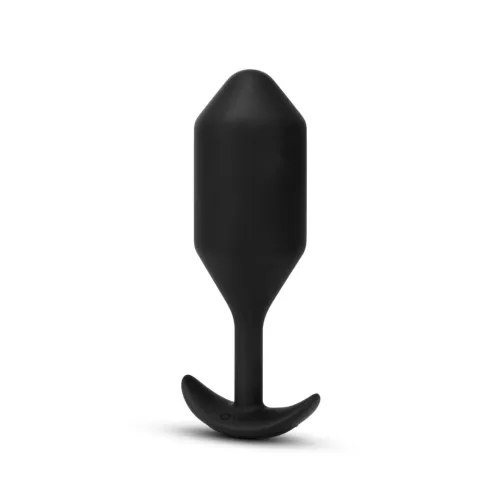 b-vibe vibrating snug plug 5 black - anatomiczna wtyczka z funkcją wibracji na Arena.pl