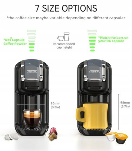 HiBREW H2B Ekspres do kawy wielokapsułkowy 5 w 1 SZARY na Arena.pl