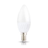 Żarówka LED świeczka 9W E14 barwa ZIMNOBIAŁA 6000K ceramiczny korpus
