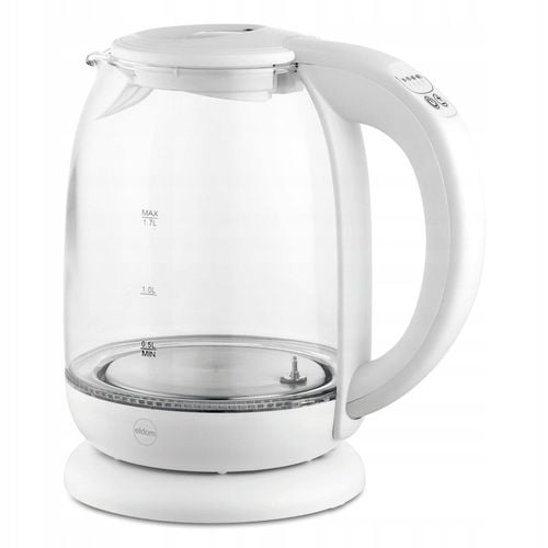 CZAJNIK ELEKTRYCZNY BEZPRZEWODOWY SZKLANY C510 2200W 1,7l BIAŁY na Arena.pl