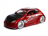 Peugeot 206 tuning model Welly w skali 1:24 czerw