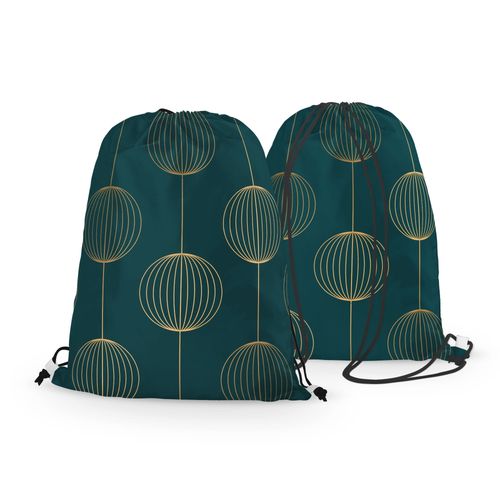 WORKO-PLECAK z Twoim imieniem Zielona geometria I 093 na Arena.pl