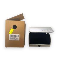 pudełko na krawat skóra pu na magnes srebne