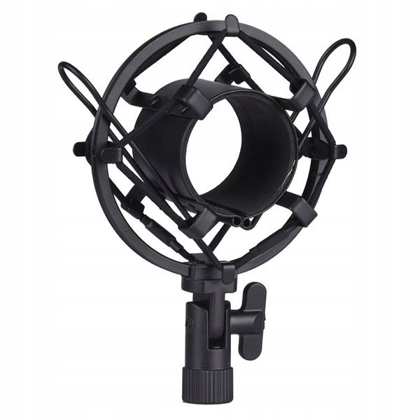 MIKROFON POJEMNOŚCIOWY USB + STATYW UCHWYT POP FILTR KOSZ DNA PODCAST 700 zdjęcie 14