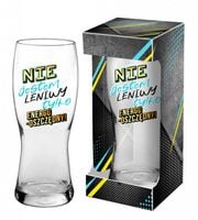 szklanka do piwa Koblenz 500ml NIE JESTEM LENIWY TYLKO ENERGOOSZCZĘDNY