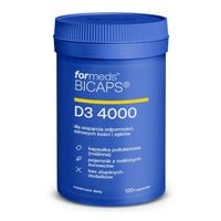 Formeds BICAPS D3 4000 WITAMINA D3 ODPORNOŚĆ ZDROWE KOŚCI ZĘBY 120 kaps.
