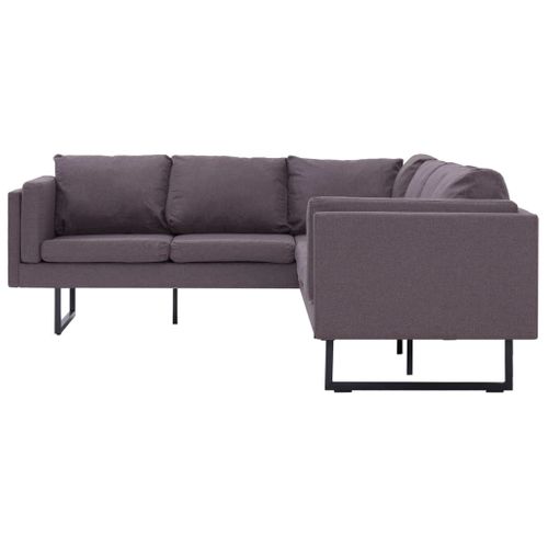 Sofa Narożna, Taupe, Materiałowa na Arena.pl