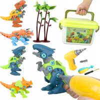 LT511 ZESTAW KONSTRUKCYJNY DINOZAURY DO SAMODZIELNEGO SKRĘCANIA 4 DINOZAURY