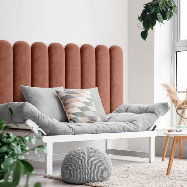 PANEL ŚCIENNY TAPICEROWANY PŁOTEK BRUDNY RÓŻ 80cm x 20cm zdjęcie 5