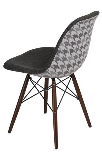 KRZESŁO P016W PATTERN SZAR-PEPITKA /DARK D2 na Arena.pl