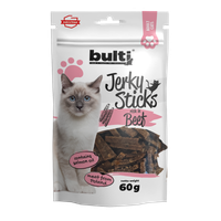 PRZYSMAKI DLA KOTA BULTI Jerky Sticks bogate w wołowinę dla kota 60g
