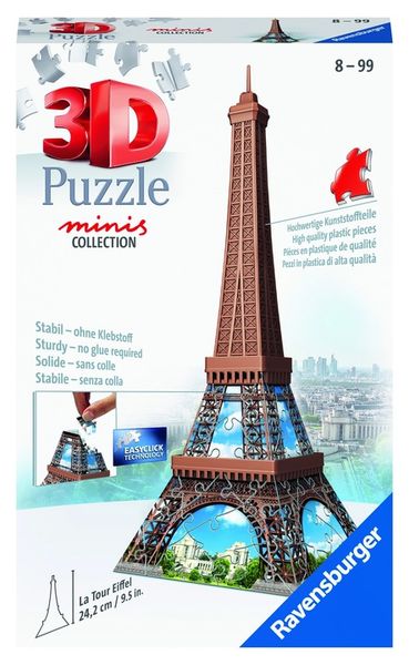 Puzzle 3D RAVENSBURGER Mini budowle Wieża Eiffla zdjęcie 3