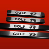 Listwa progowa VOLKSWAGEN GOLF MK6 GOLF R Stal nierdzewna 304 połysk 4szt