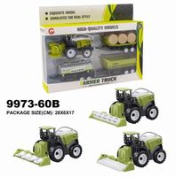 Zestaw Traktor Rolniczy  Dla Dzieci Zabawka Na Prezent 9973-60B