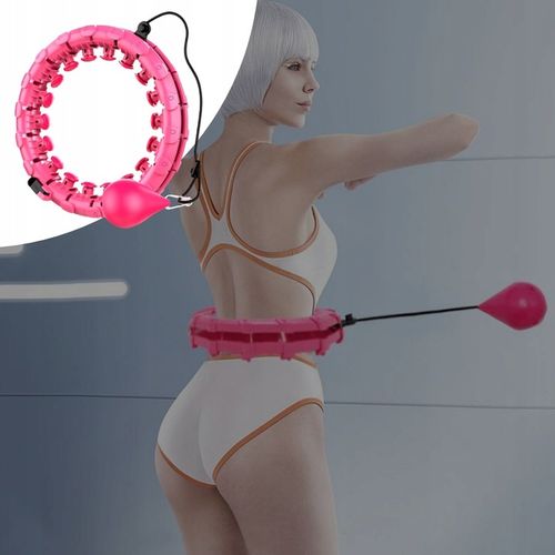 HULA HOP Z OBCIĄŻENIEM ODCHUDZAJĄCE KOŁO Z WYPUSTKAMI MASAŻER OBCIĄŻNIK na Arena.pl