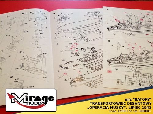 Model do Sklejania Statek BATORY 1943 na Arena.pl