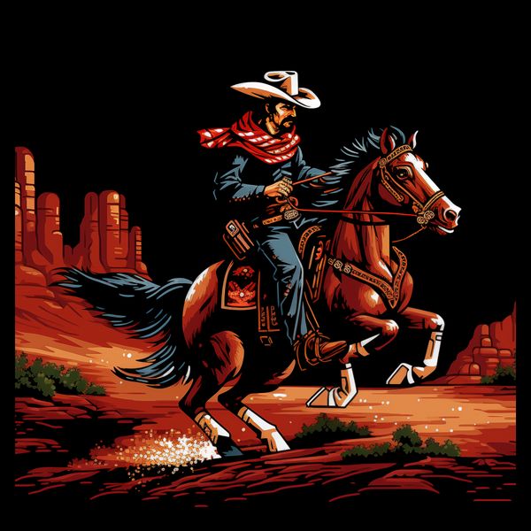 Plakat 50x50cm Galop przez Prerię zdjęcie 2