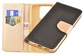 Etui portfel Fancy Case do Xiaomi Redmi 10A czarno-złoty