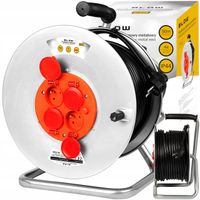 MOCNY PRZEDŁUŻACZ BĘBNOWY METALOWY NA BĘBNIE OGRODOWY BUDOWLANY 50m 3x2,5MM