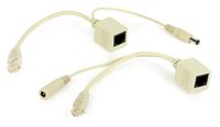 PoE rozdzielacz wejście PoE wyjście LAN + wtyk męski 2,1/5,5mm