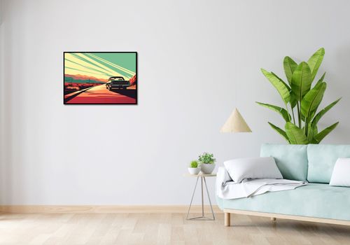 Plakat 70x50cm Droga przez Pustynię na Arena.pl