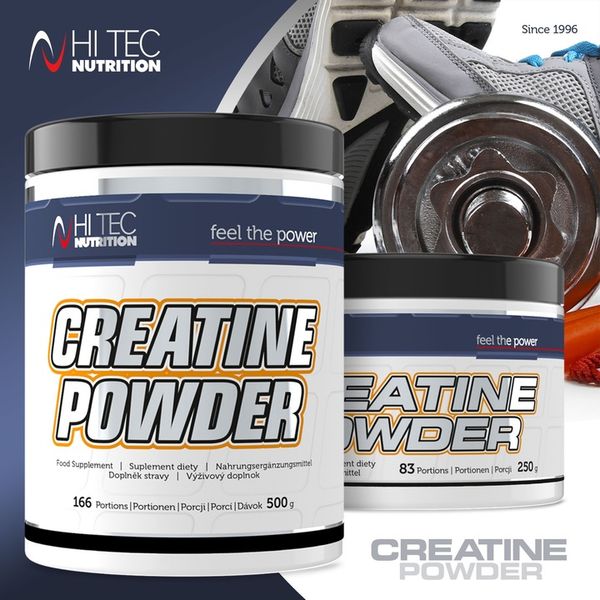 HI TEC Creatine Powder- 500g MONOHYDRAT MASA SIŁA zdjęcie 5