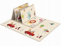 Mata Edukacyjna Montessori Dwustronna HQ XPE Autko Safari Lew 180x100cm