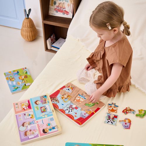 VIGA Puzzle Dźwiękowe Dopasuj Muzykujące Zwierzęta na Arena.pl