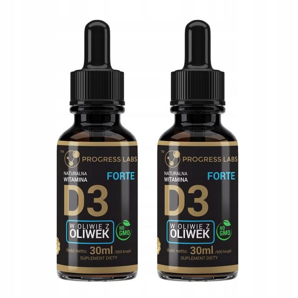Witamina D3 Forte w Kroplach 2x 30ml zdjęcie 1