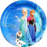 TALERZYKI PAPIEROWE KRAINA LODU ZESTAW URODZINOWY NA PRZYJĘCIE TACKA 6SZT