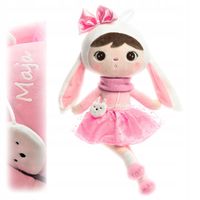 Lalka Metoo Królik Prezent dla rocznej dziewczynki na święta + Imię + Data