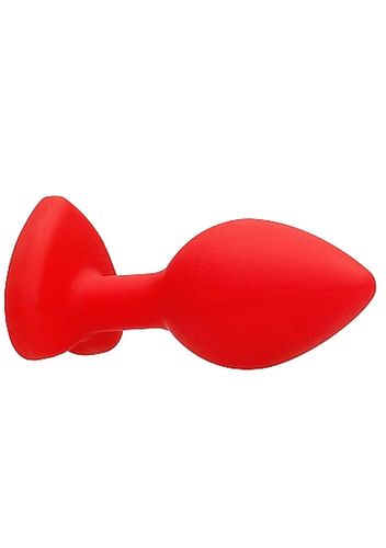 diamond heart butt plug - regular - red na Arena.pl