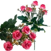 Róża Różyczki X5 Bukiecik Dekoracja Róże Bukiet Sztucznych Róż Dekoracyjnyc