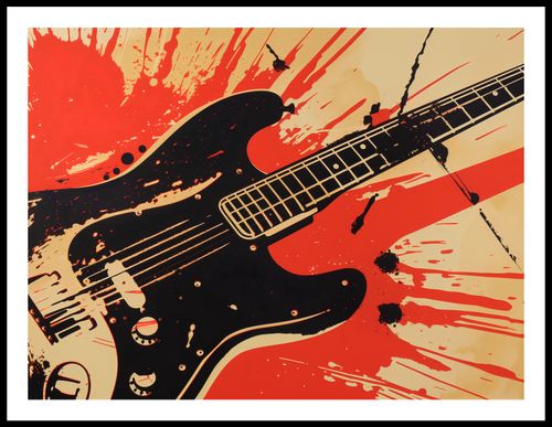 Plakat 80x60cm Gitara Elektryczna na Arena.pl