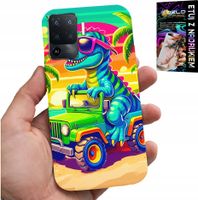 ETUI DO OPPO F19 PRO - DINOZAUR W CIĘŻARÓWCE WZORY DLA DZIECI