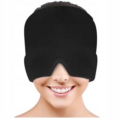 Czapka Łagodząca na Ból Głowy Migrenę Kompres Żelowy Maska Chłodząca Okład na Arena.pl