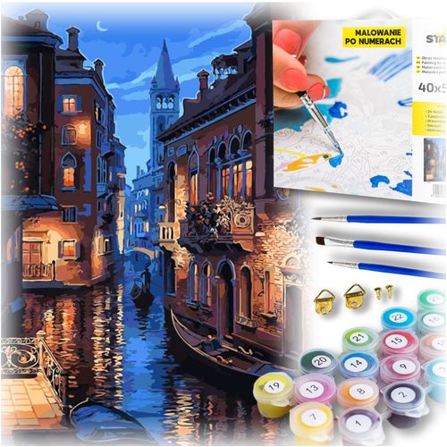 Zestaw do malowania po numerach - Wenecja nocą na Arena.pl