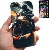 ETUI DO HUAWEI Y7 2018 - MOTOCYKLISTA MOTOR FAN MOTOCYKL + SZKŁO