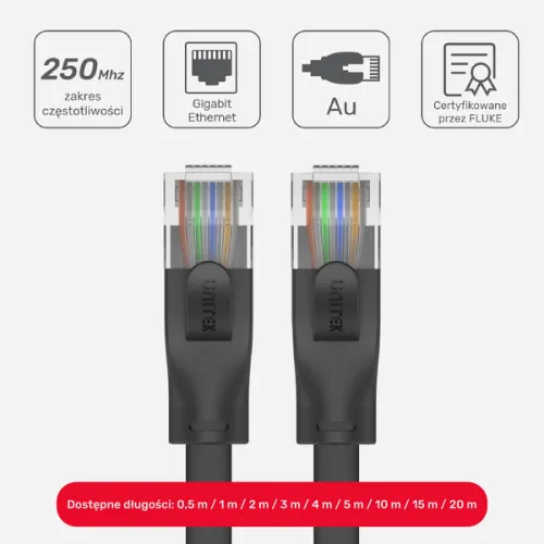 Unitek Kabel sieciowy płaski UTP Ethernet Cat.6 2m na Arena.pl