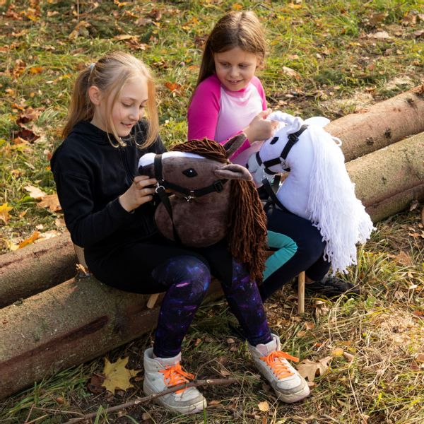 Koń na Kiju - Hobby Horse Skippi - Biały zdjęcie 8