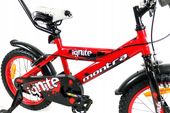 Rower dziecięcy SIrox Montra Ignite koło 16 " czerwony