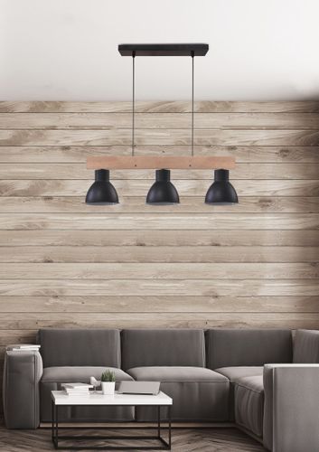 Vario zwis 3x60W E27 czarny na Arena.pl