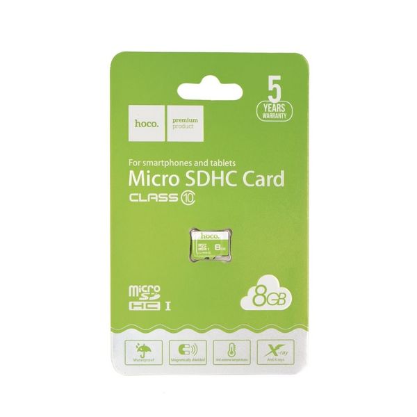 Karta microSD 8GB class 10 Hoco zielona zdjęcie 1