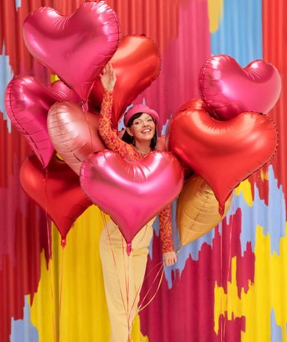 balon foliowy serce, 75x64,5 cm, czerwony na Arena.pl