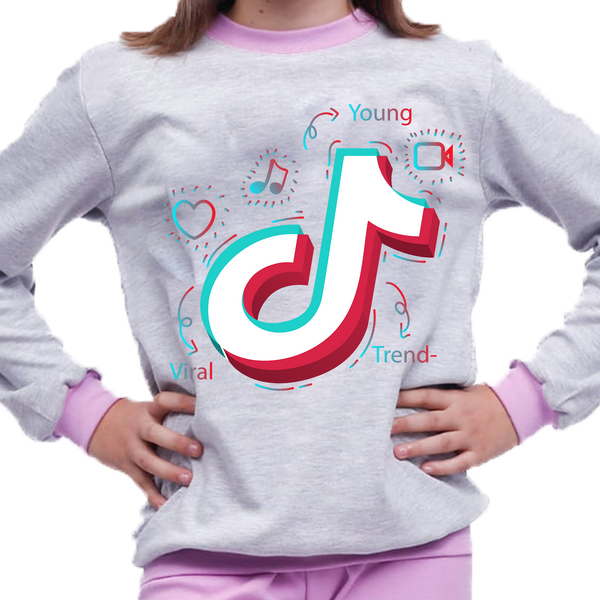 Piżama dziecięca Tik Tok zdjęcie 1