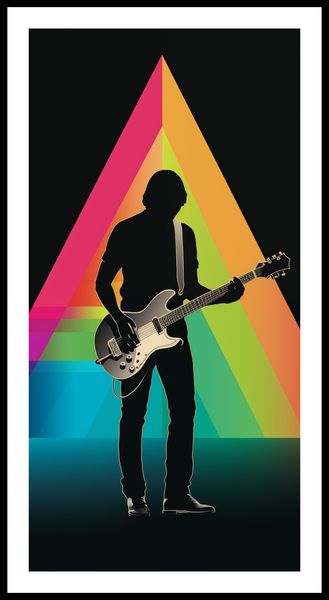 Plakat 50x100cm Pryzmat przez Gitarę zdjęcie 3